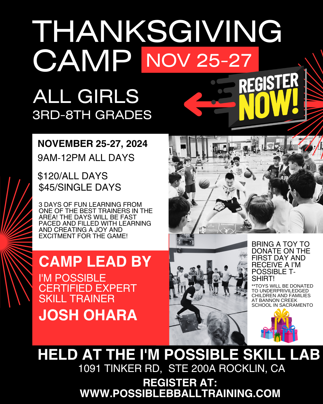 Thanksgiving Camp Flyer